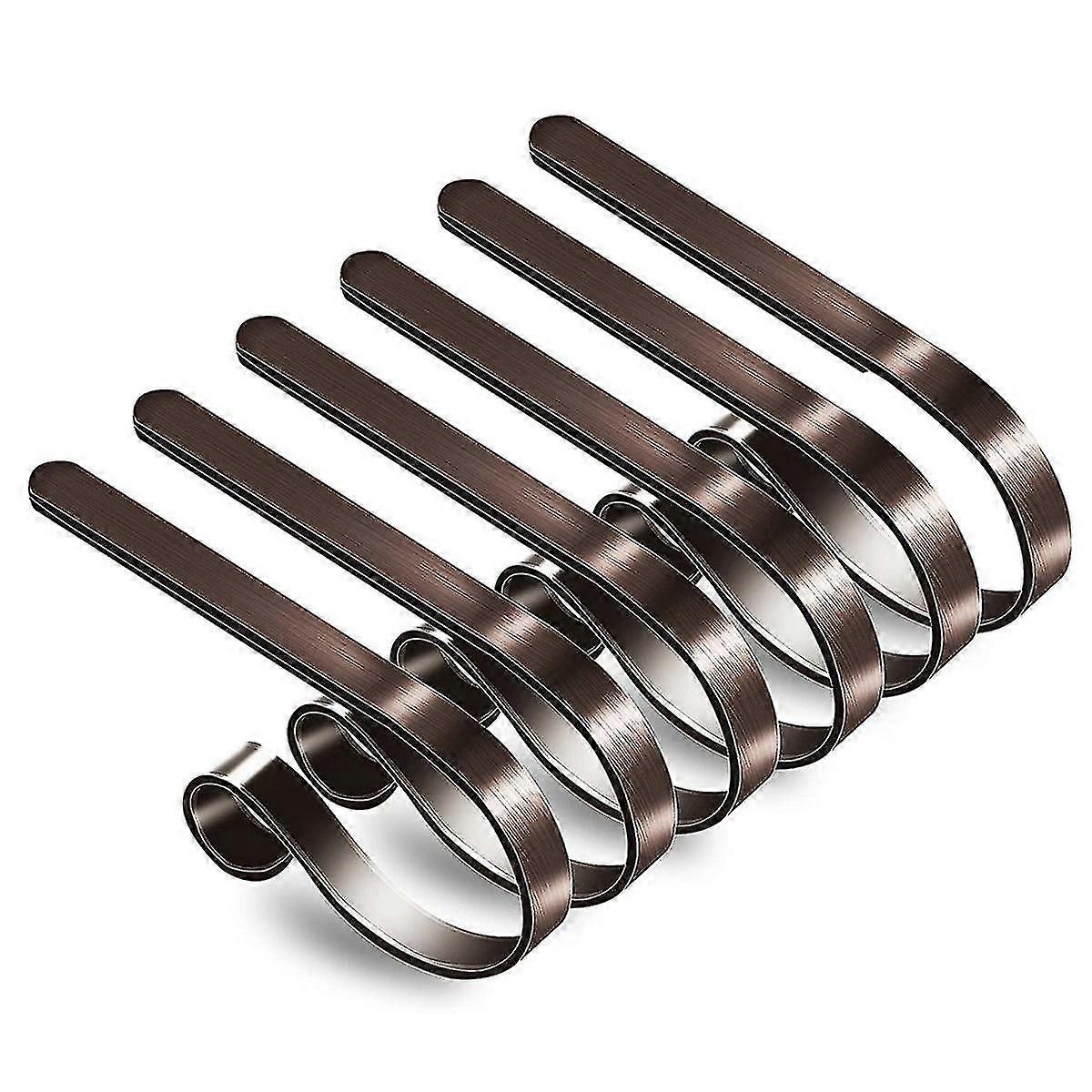 6pcs Christmas Stocking Holder, Non-slip Adjustable Stocking