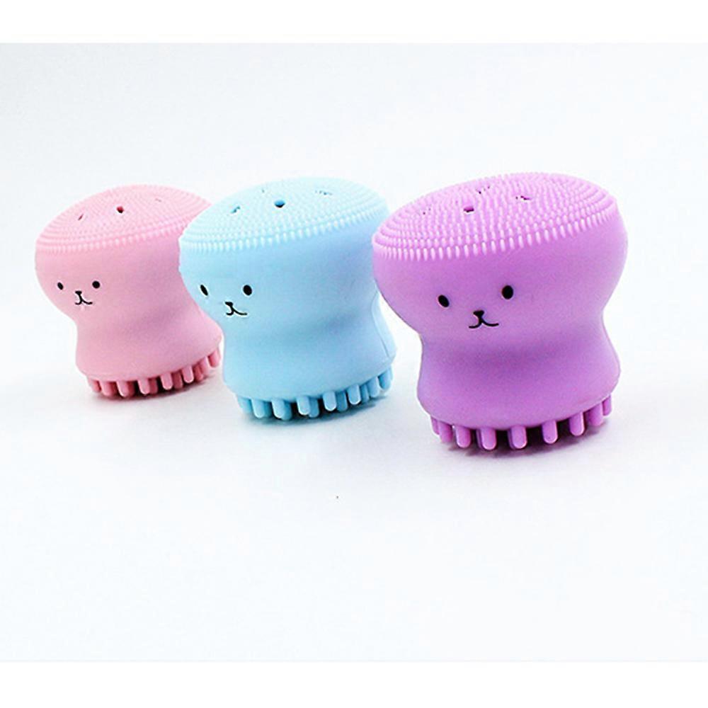 Facial Cleansing Brush Silicone Handheld Face Brush and Massager