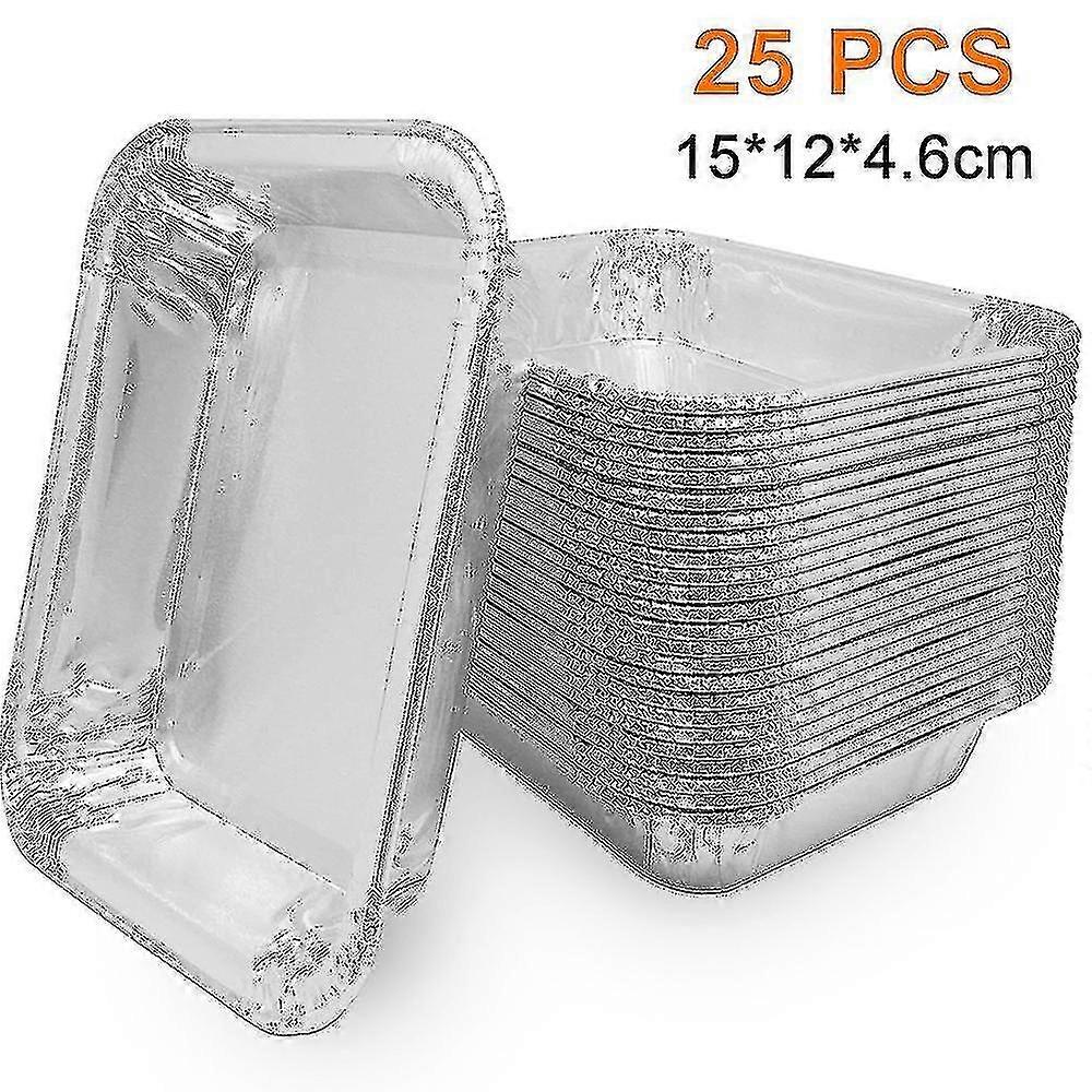 25 Mm Drip Tray, Disposable Aluminum Tray For Grilling 15x12cm