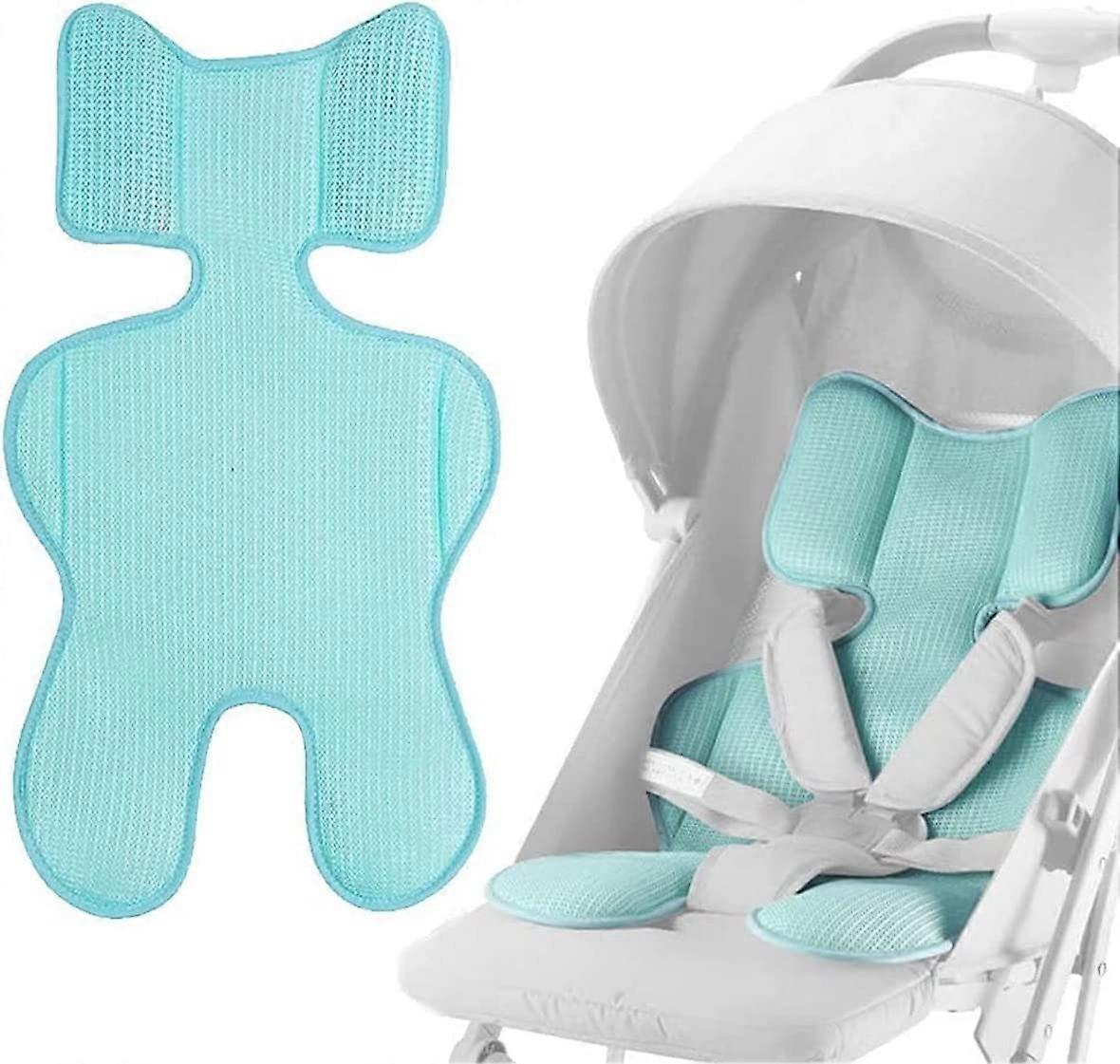 AOOPOO Universal Baby Stroller Liner Summer 3D Air Mesh Cool Seat Pad Mat Breathable Pram Pushchair Cushion Insert Thicken Baby Body Support Cushion P