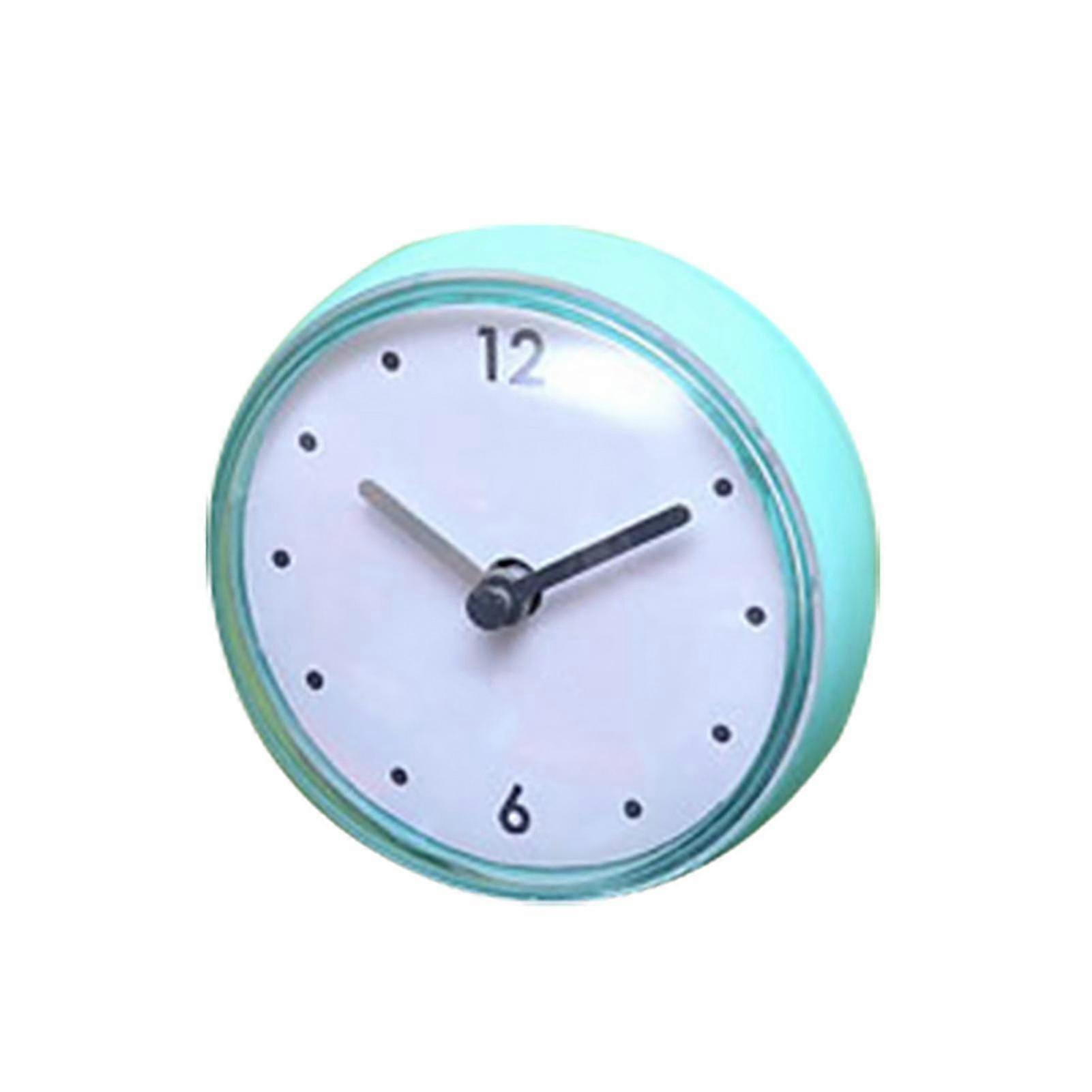 Bathroom Kitchen Waterproof Suction Cup Wall Clock Decor Shower Timer Decor Green