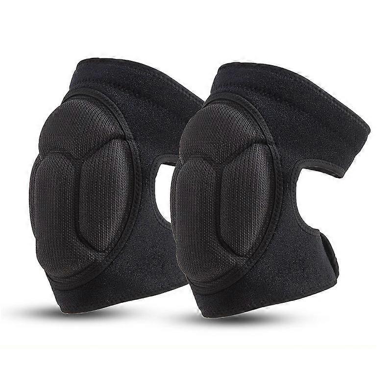 Adjustable Anti-Collision Protective Knee Pads Thick Sponge Kneepad Sports Non-Slip Knee Brace for Mountain Biking, Gardening, Jogging, Work, Anti-Col