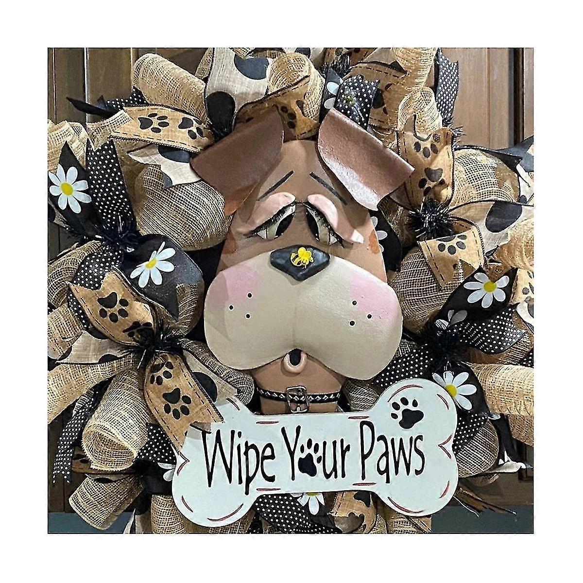 農家の花輪-吊り下げ可能な布の犬の頭のデザイン結婚式、壁のための細かい印刷物のカラフルなドアの装飾