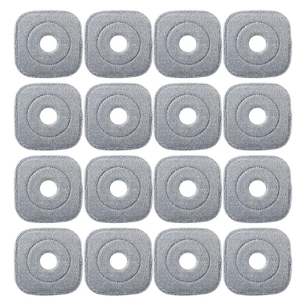 16Pcs Washable Mop Cloth for Mop Squeeze Mop Automatic Separation Rotating Cleaning Floors Mop Pads Cloth