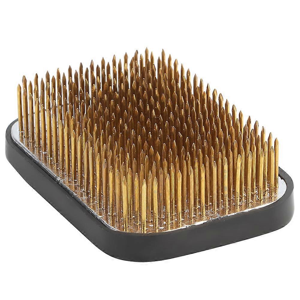 Copper Flower Kenzan Flower Arrangement Needle Pin Tool with 276 Needles for Floral Arranging