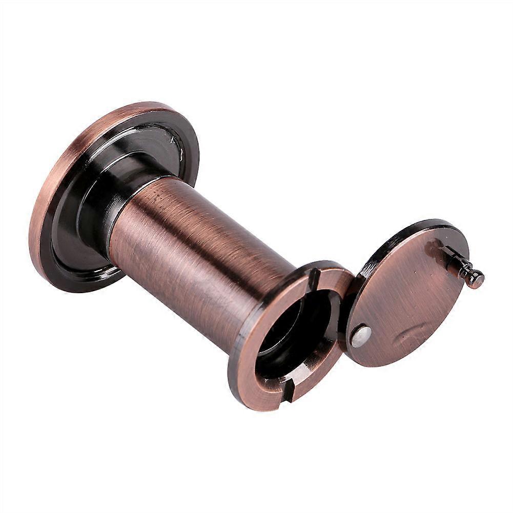 Home Security Optical Glass Wide Angle Door Viewer Door Scope Viewer (Red Bronze)