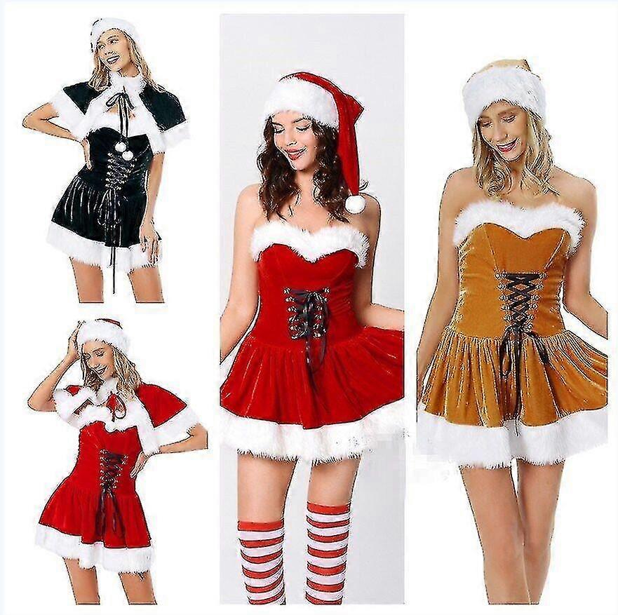 white christmas dresses Roma Costume 2pc Santa's Elf Green/Red/White / S main image 1