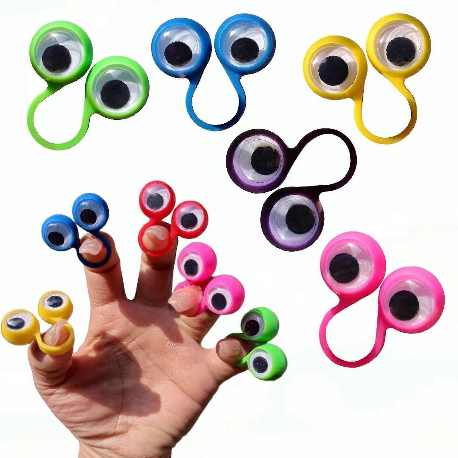3 otters Eyeball Ring, Eye Finger Puppets Eye Monster Finger, Party ...