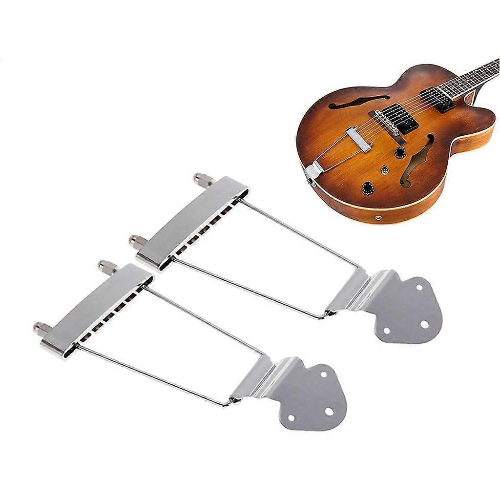 2x6 String Guitar Tail Bridge for Archtop Guitar Replacement