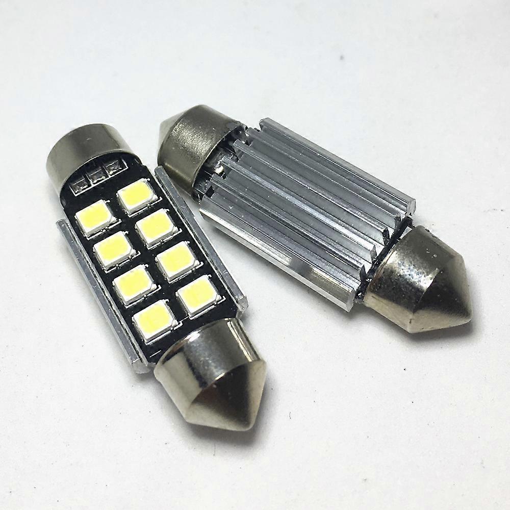 2pcs Festoon 8 smd LED 31mm 36mm 39mm 41mm CANbus C5W led ERROR FREE 5630 5730 interior reading white ice blue Bulbs car light dome car lights