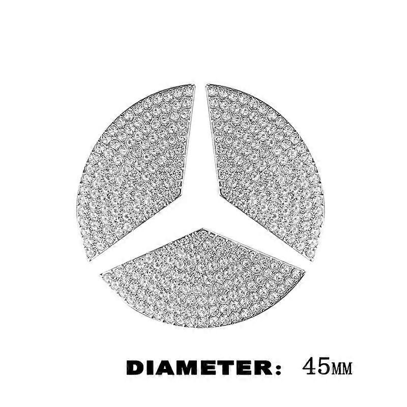 car interior decoration 45/50mm Car Steering Wheel Crystal Diamond Bling Sticker For Mercedes Benz A B C E Class GLA CLA GLC GLK GLE Series