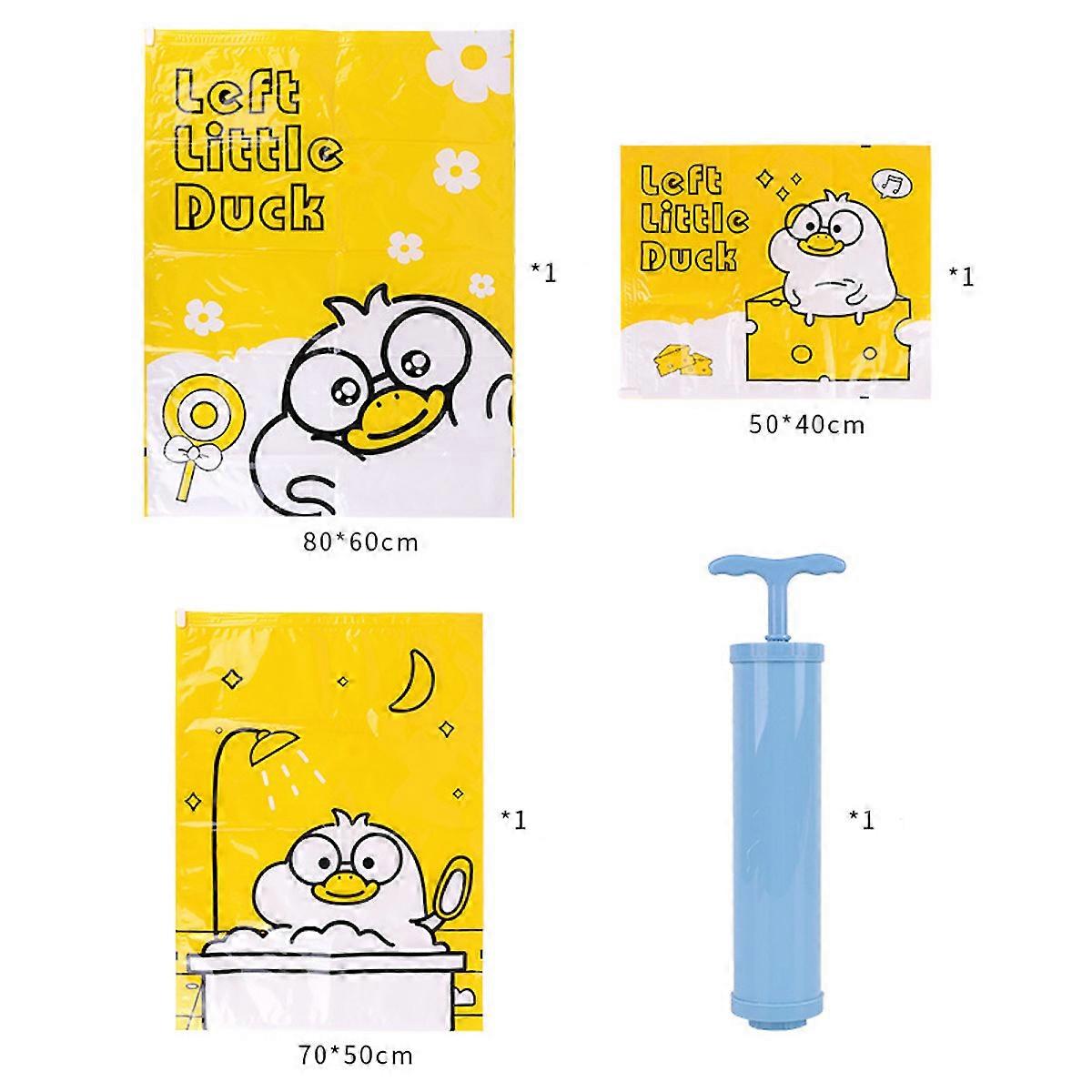6PCS Vacuum Storage Bags with Travel Hand Pump for Duvets, Bedding, Pillows, Clothes, Quilts, Sweater