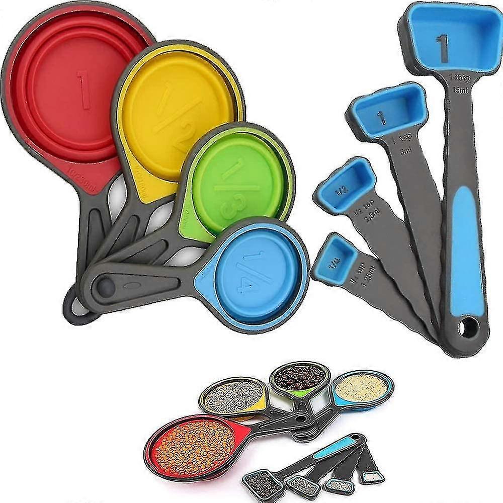 Measuring S And Measuring Spoons, Silicone Kitchen Silicone Measuring