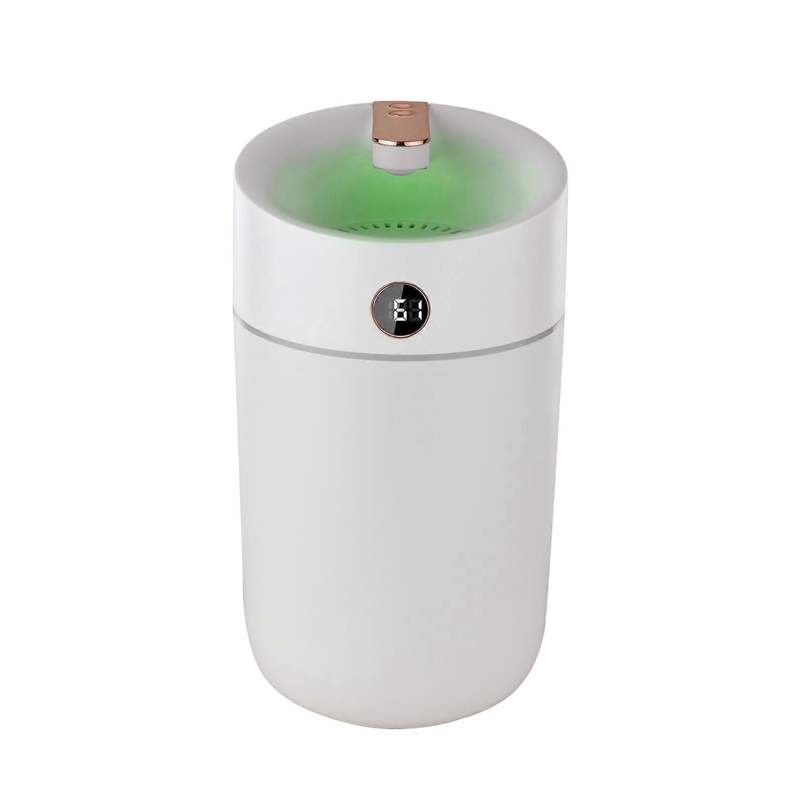 Umidificatore d'aria a grande capacità da 3 litri, umidificatore a nebbia fredda, vaporizzatore d'aria con schermo di visualizzazione dell'umidità in tempo reale, luce notturna colorata per camera da letto, soggiorno e cucina