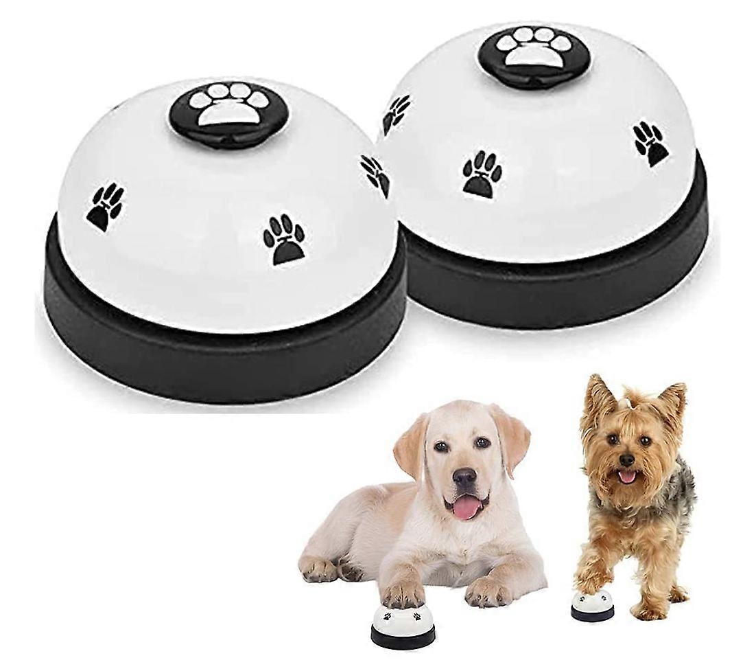 2 pieces training bells for pets potty training with paw pattern