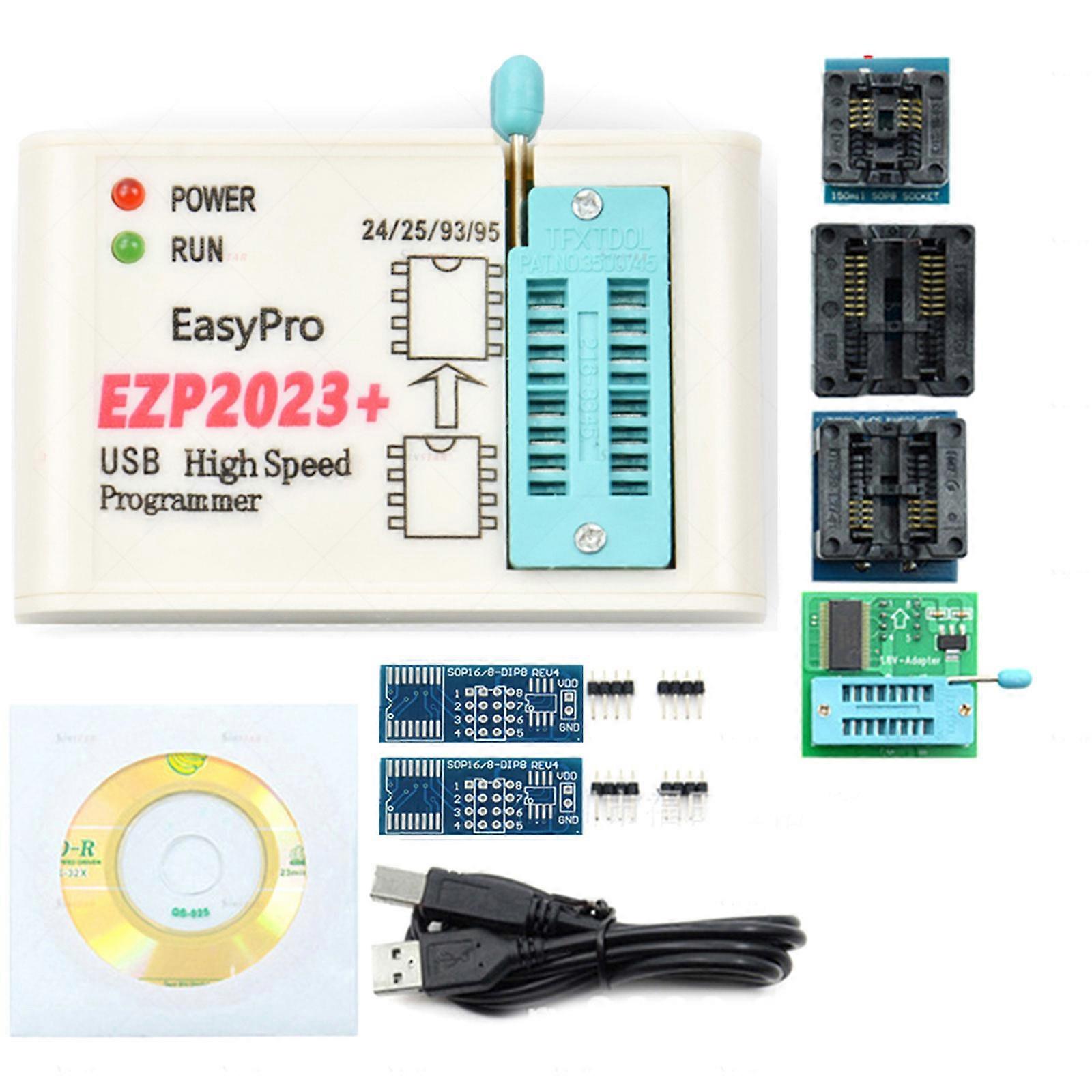 EZP2023 USB höghastighetsprogrammerare stöder SPI 24 25 93 95 EEPROM för Windows