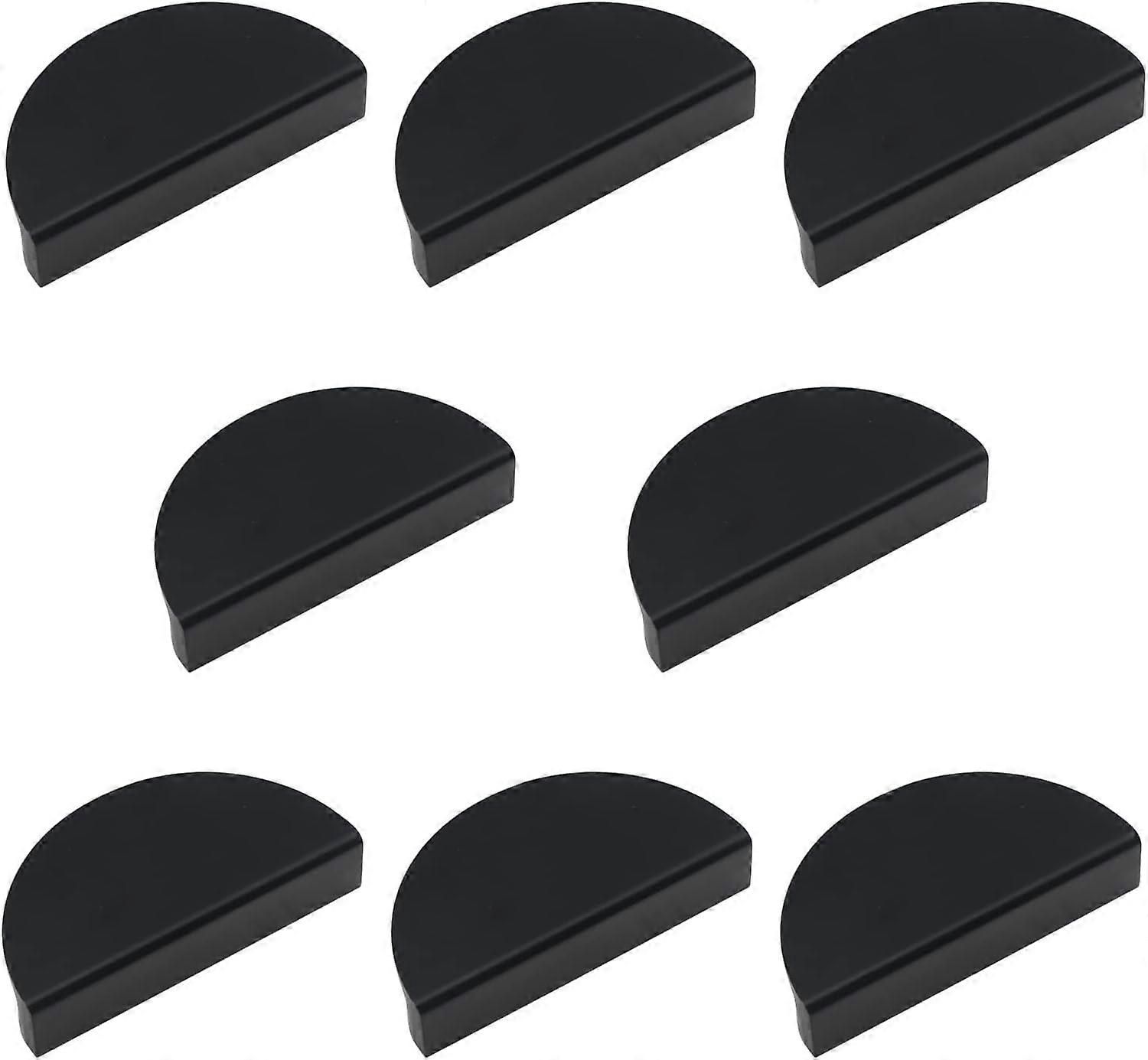 Half Moon Drawer Knobs, 8 Pieces Aluminum Alloy Cabinet Handles Semicircle Knobs Decorative Door Knobs (Gold)