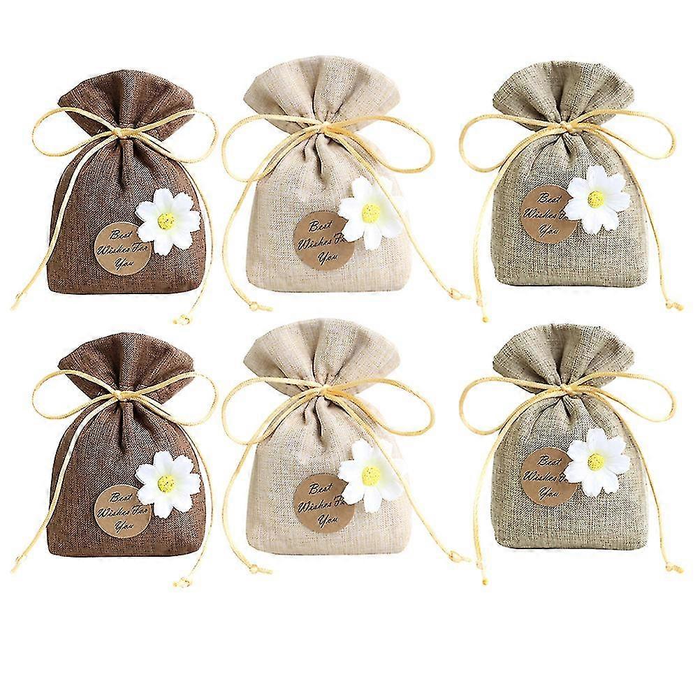 6 Adet Boş Lavanta Poşet Çanta Koku Poşet Gardırop Ev Araba için Askılar