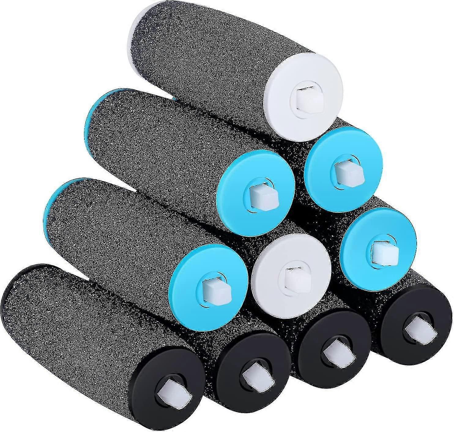 [10 Pieces] Replacement Rollers Compatible With Scholl Velvet Smooth, 3 Types Of Roughness, Pumice Stone Electric Rasp Refill, Compatible With Electri