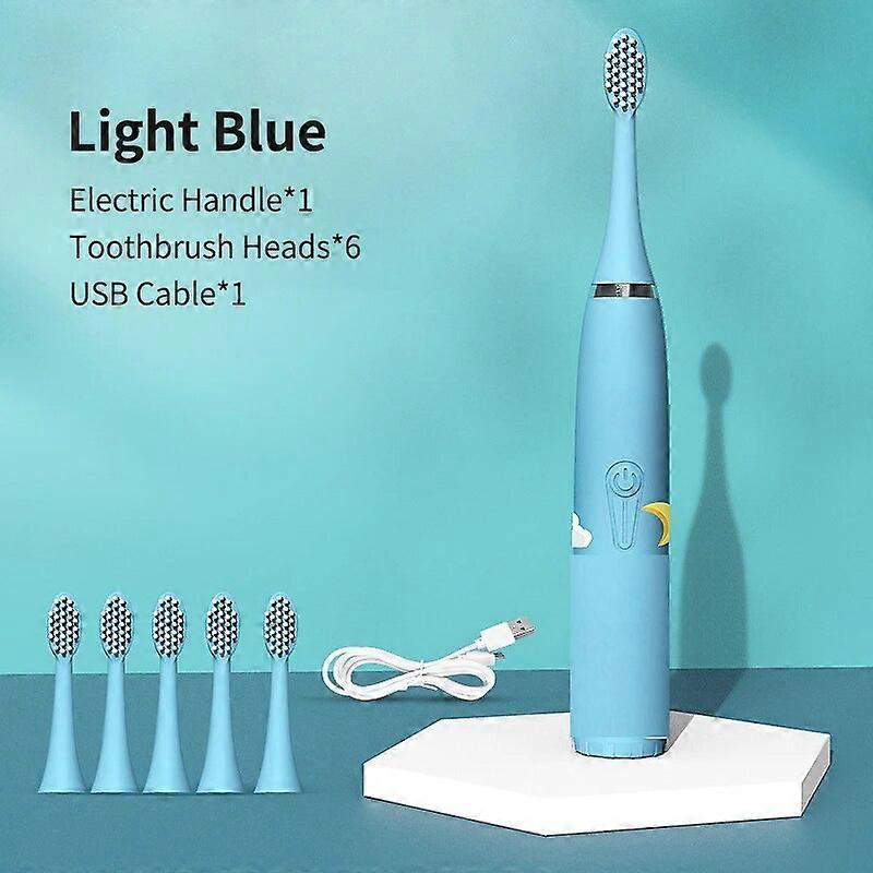 Νέος ηλεκτρικός επανακαταλογηστέος έξυπνος χρονοδιακόπτης βουρτσών δοντιών USB Sonic USB 4 αδιάβροχο πρότυπο κινουμένων σχεδίων λειτουργιών IPX6 για τα παιδιά