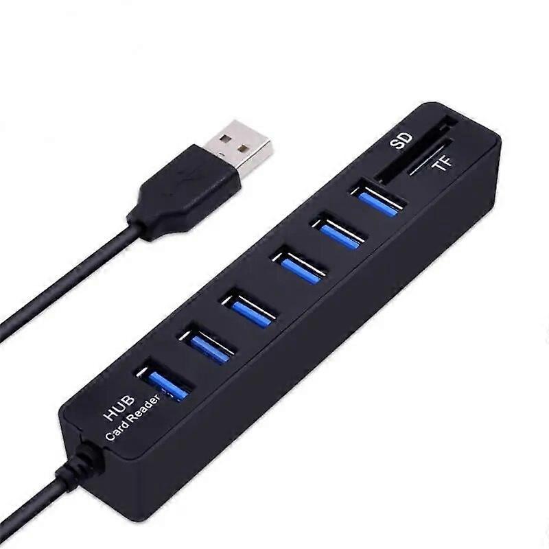 RYRA USB HUB COMBO 8-port divider TF/SD card reader computer multi-system use popular USB device for easy extension Portable HUB