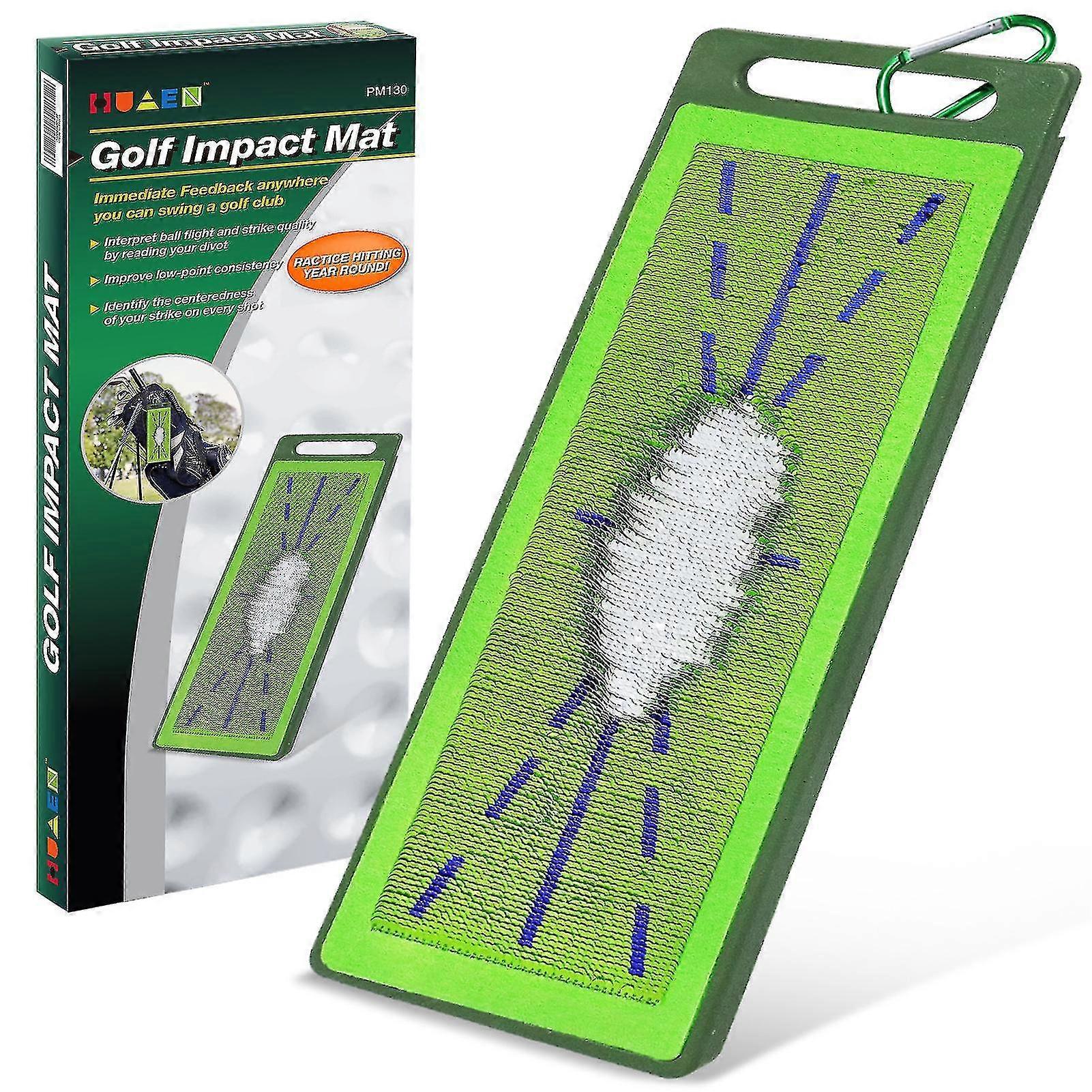 New Golf Training Mat For Swing Detection Batting, Portable Golf Hitting Mat, Path Feedback Golf Practice Mats