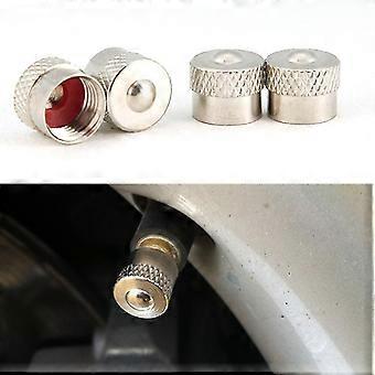 4/8/12pcs Copper Valve Stem Caps Tire Valve Dustproof Wheel Caps With Rubber Seal Nipple Caps Cover For Car Motorcycle