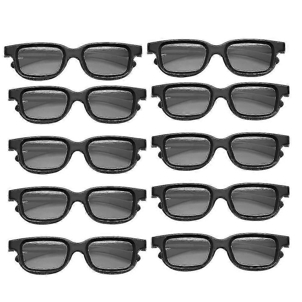 10pcs Polarized Passive 3d Glasses For 3d Tv Real 3d Cinemas For 3d Gaming And Tv Frame