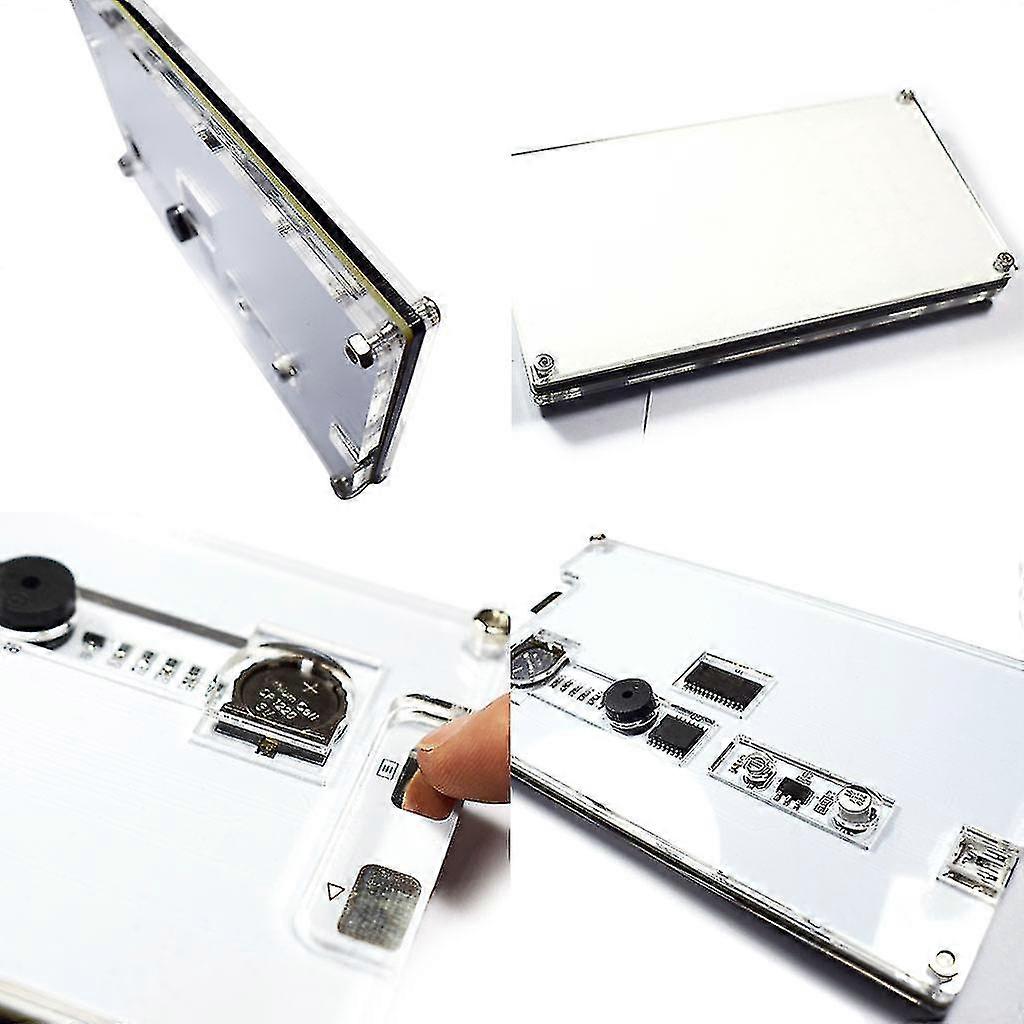 Diy Led Dot Matrix Ds3231 Alarm Clock Electronic Kit With Temperature Date Time-hao