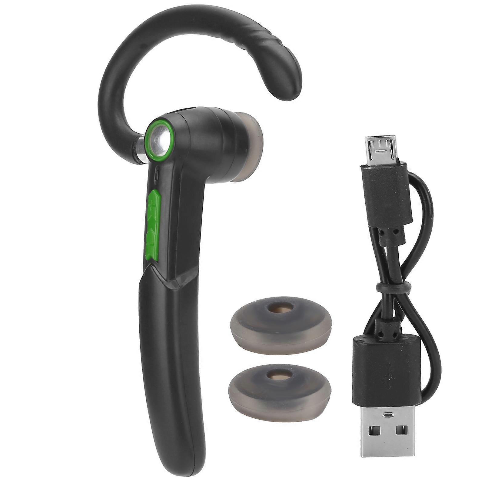 Portable Monaural Bluetooth Headset Earphone Headphone Equipment High Compatibilitygreen