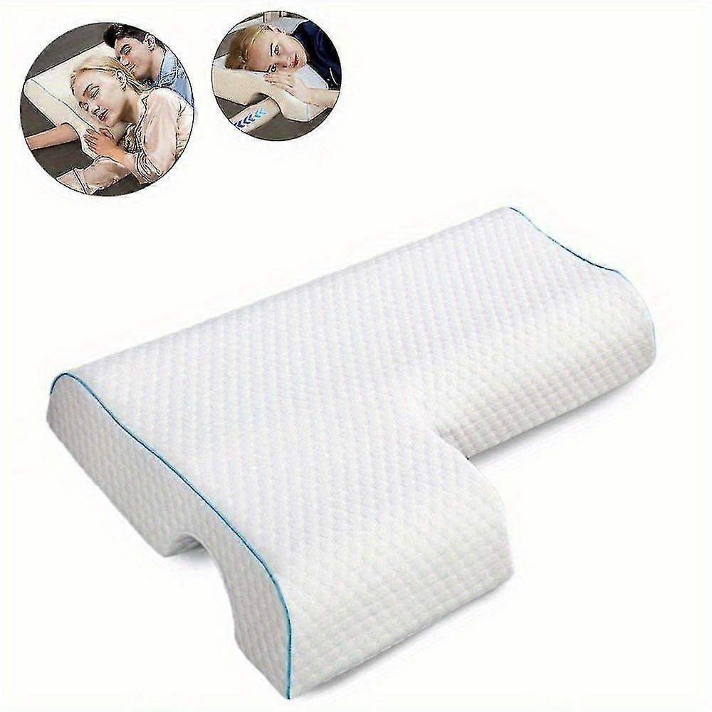 1pc Arched Cuddle Pillow With Slow Rebound Memory Foam For Couples - Anti-pressure Hand Pillow For