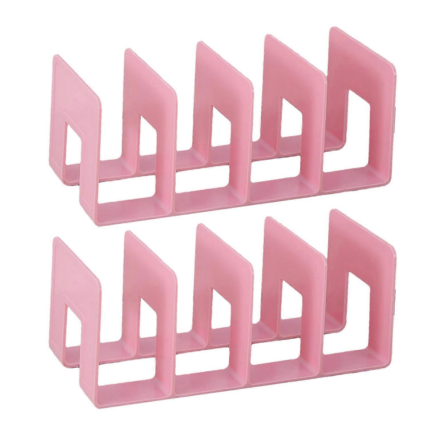 2Pcs Vertical Storage Rack Book Shelf Smooth Edge Burr Free Strong Load-bearing Book Handbag Divider