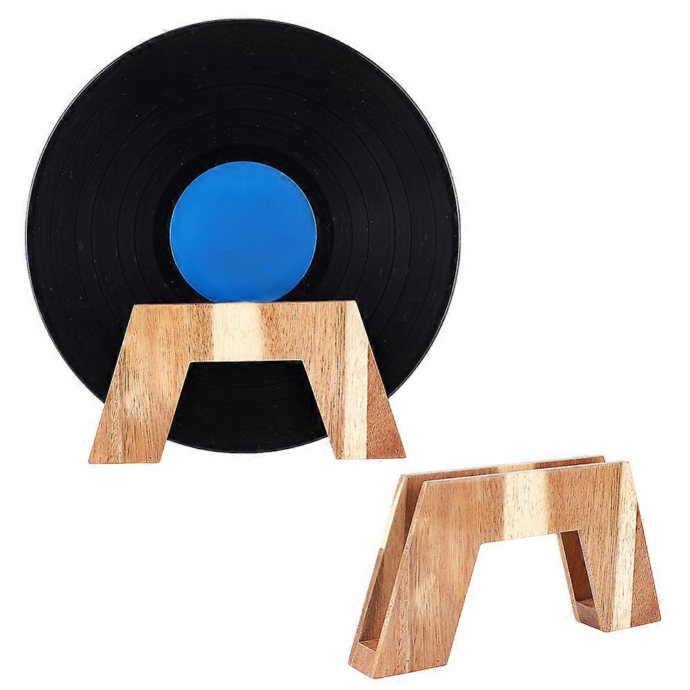 Wood Record Display Stands 21.7x3x11.2cm