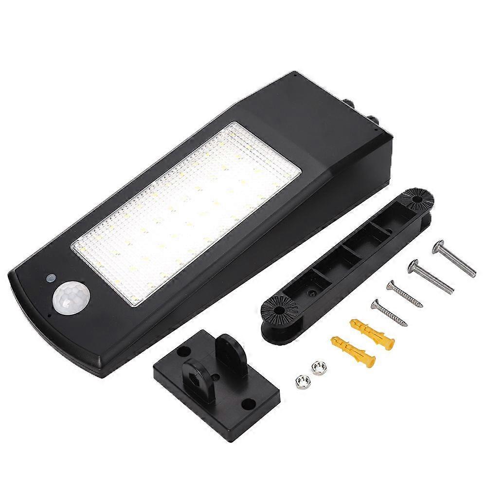 Solar Powered LED Wall Light Waterproof Sensor Lamp Black White with Remote Control