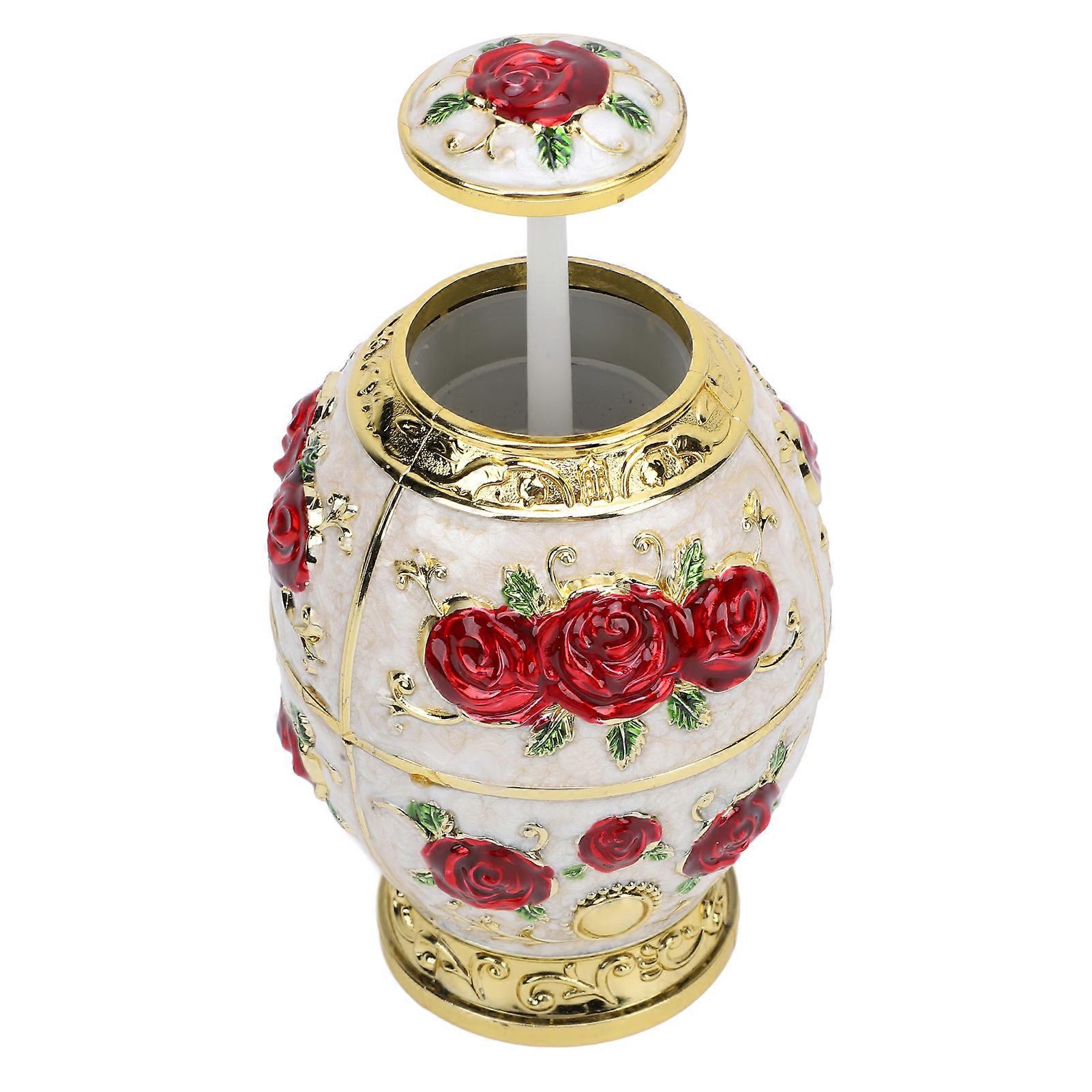 European Style Egg Shaped Automatic Pop Up Toothpick Dispenser for Dining Tables