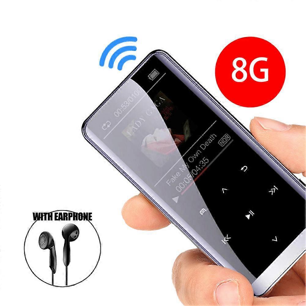 Portable Bluetooth MP3 Player with FM Radio, Voice Recorder, and Backlit Touch Button