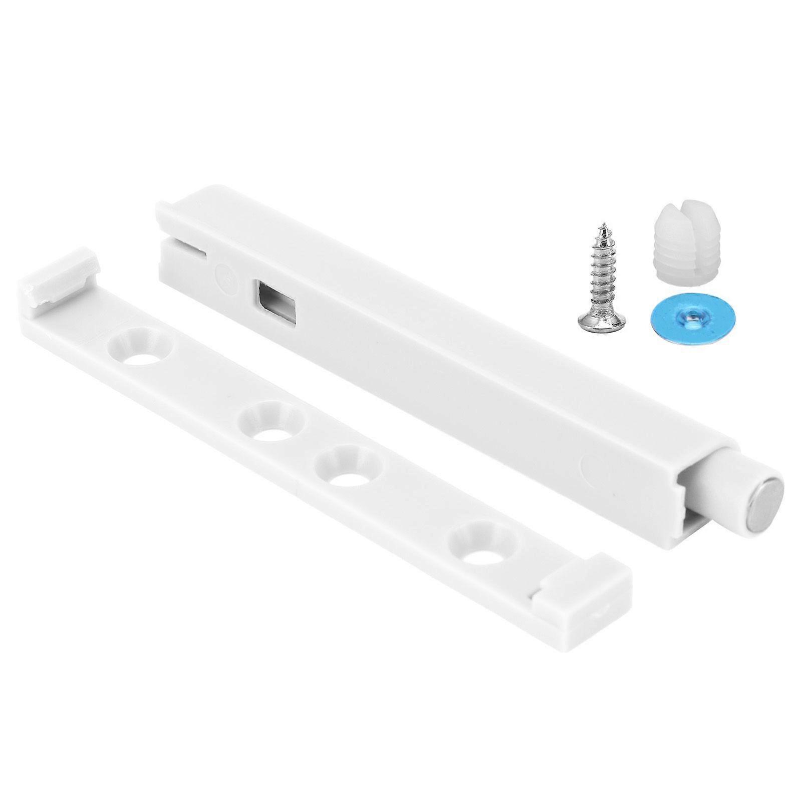 Cabinet Door Damper Latch Push to Open System Buffer for Cupboard Closet Home HardwareWhite L