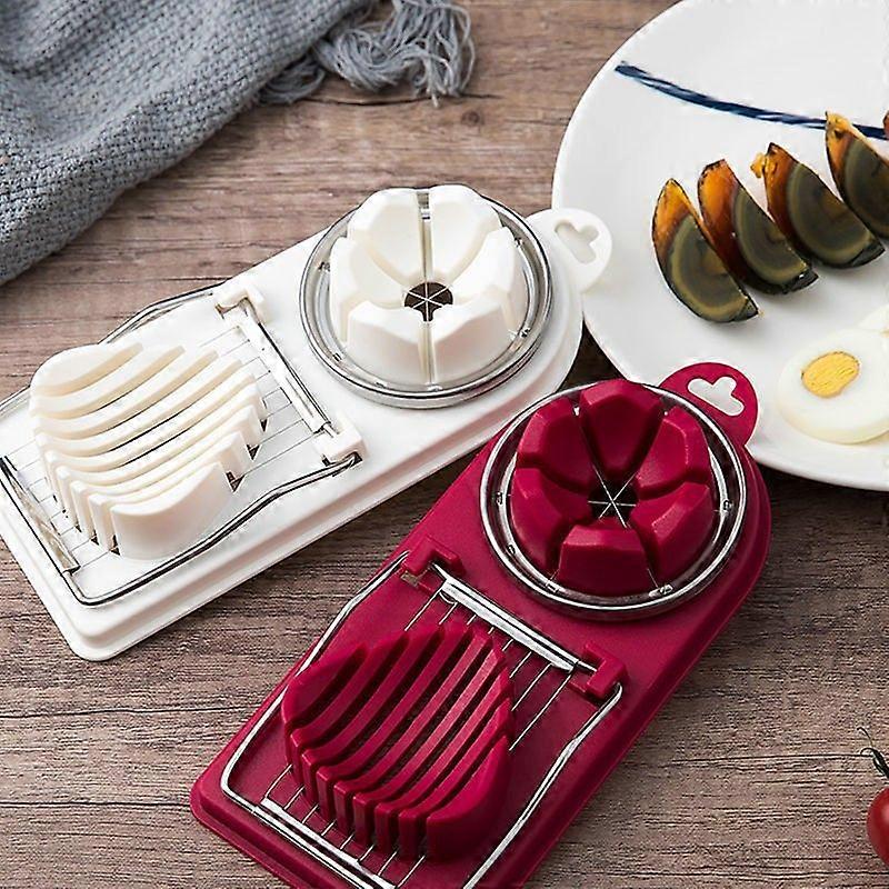 Egg slicer stainless steel egg cutter single cutting multi-functional pine egg two-in-one egg cutter