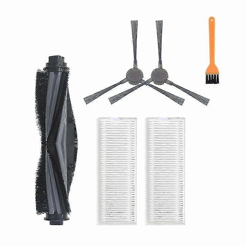 6pcs Washable Main Side Brush Hepa Filter For Ecovacs Deebot N9