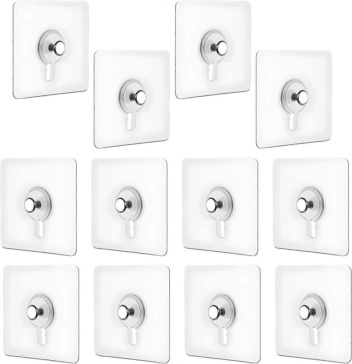 12 pieces of adhesive hooks for hanging pictures, frames and posters