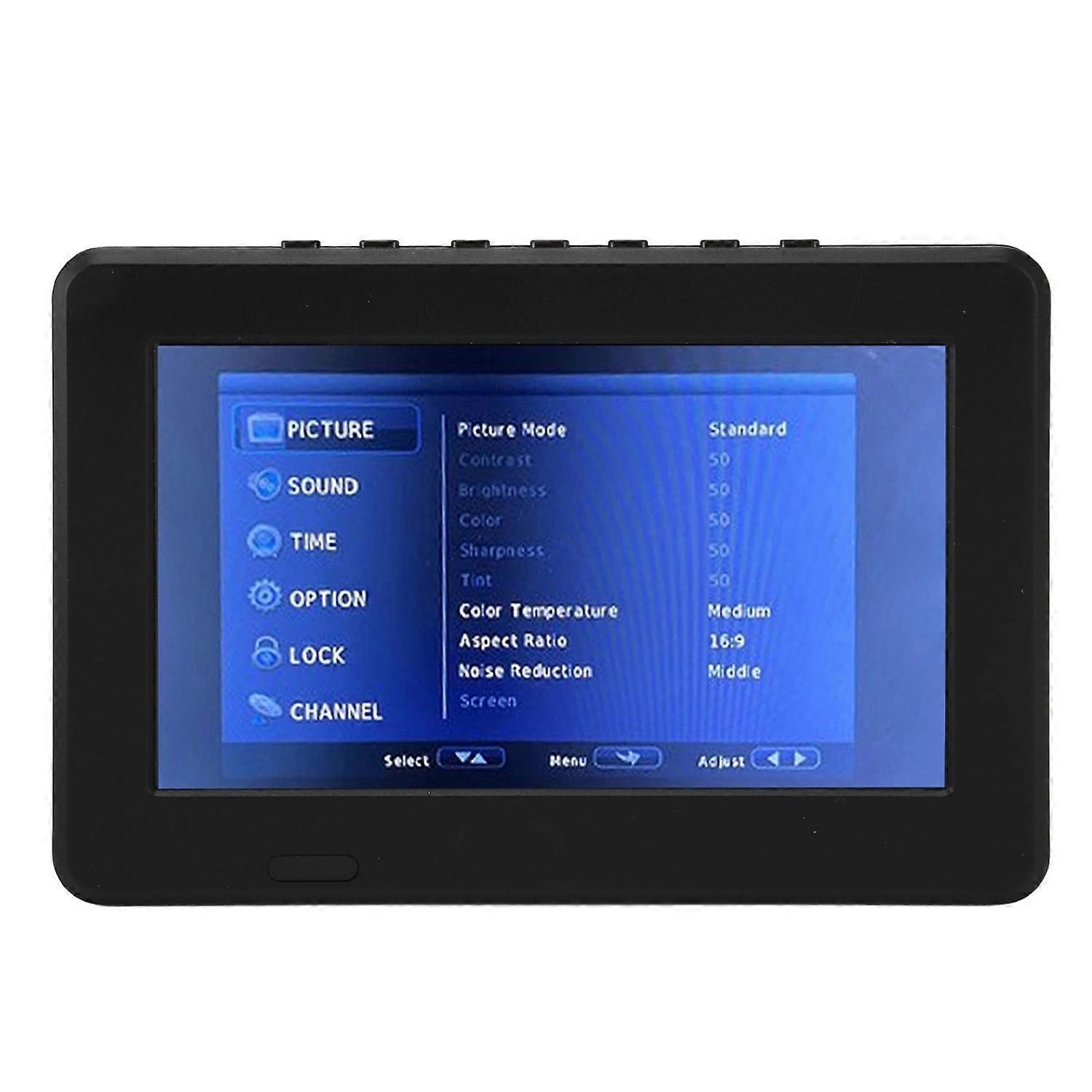 7 Inch Portable TV HD LED Digital Portable Television Video Player with Built in Rechargeable Batter