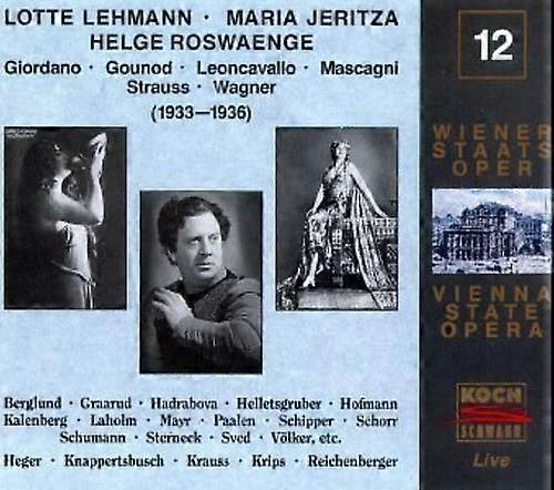 Strauss Richard Vienna State Opera Live Vol.12 CD