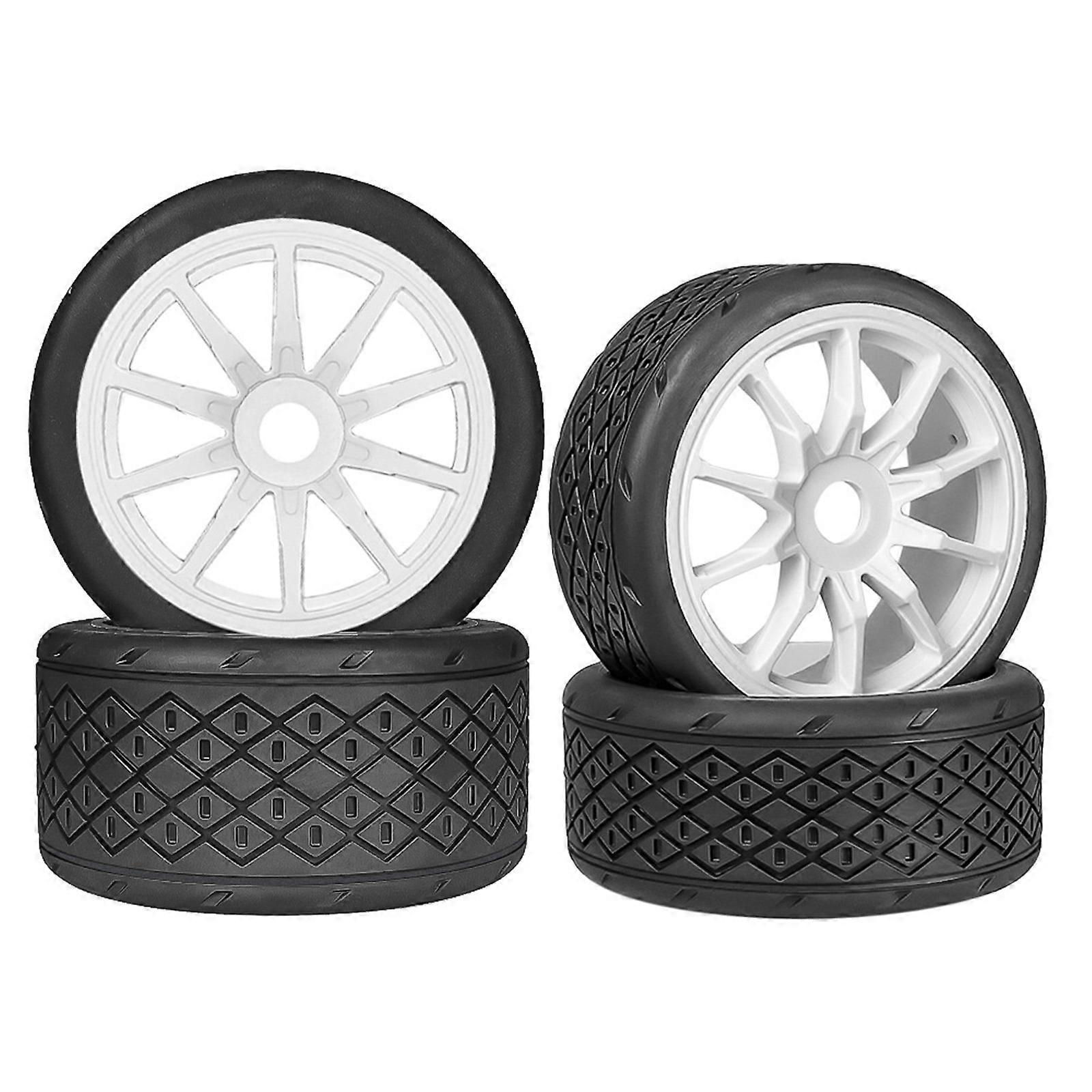 Roues Beadlock pour voiture télécommandée à l'échelle 1/16, pour véhicules à chenilles et passionnés, blanches