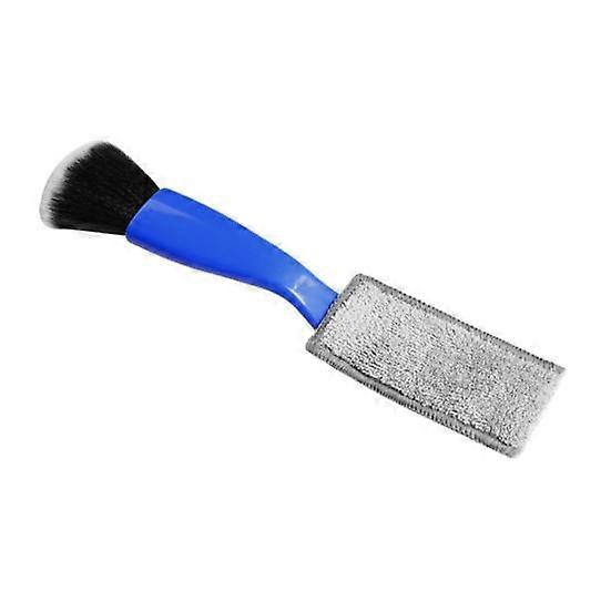 Car Cleaning Brush 2-in-1 Soft Bristles Portable Efficient Anti-deform Arced Handle Comfortable Grip Car Cleaning Brush