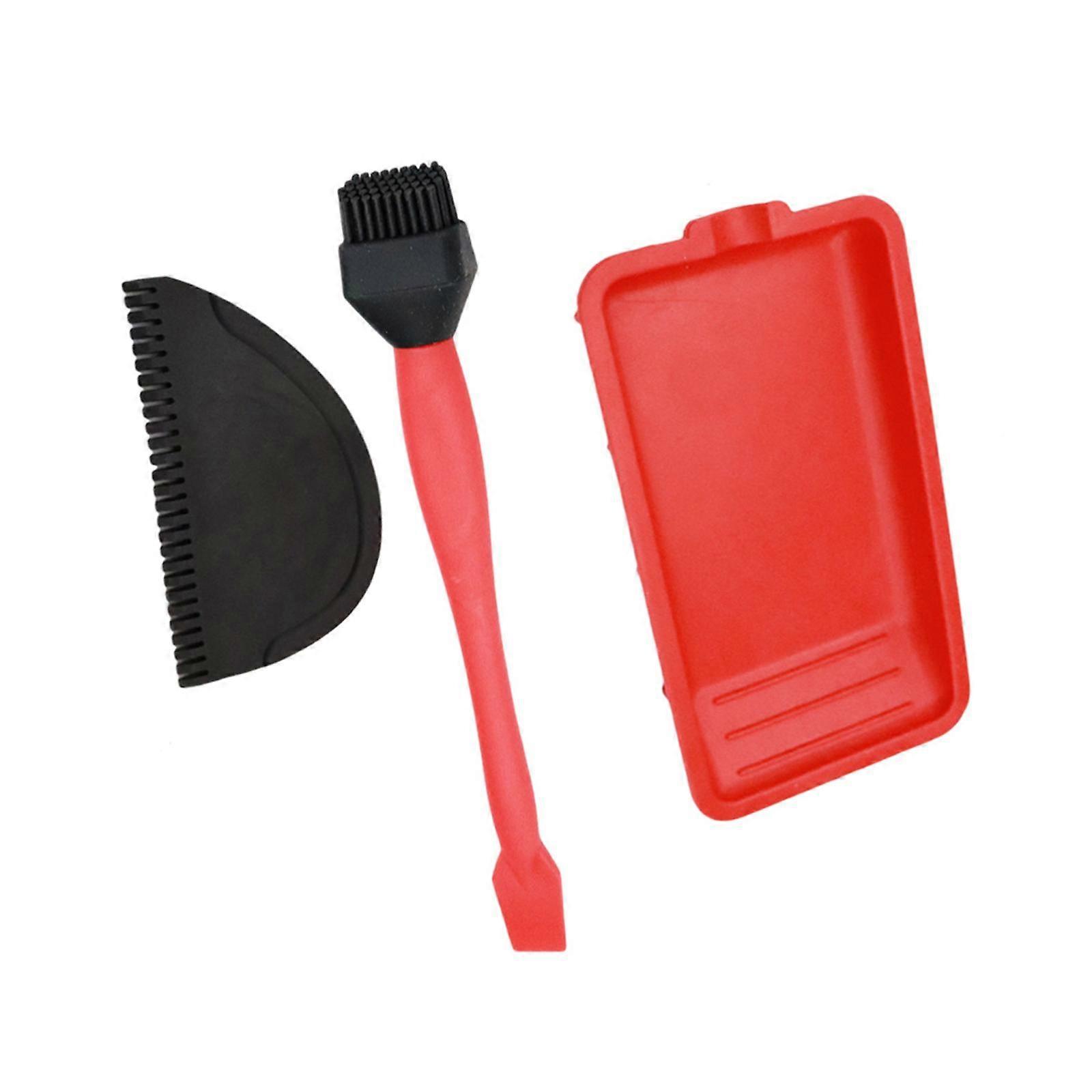 3x Woodworking Glue Spreader Sets Glue Application Set Multifunction Flat