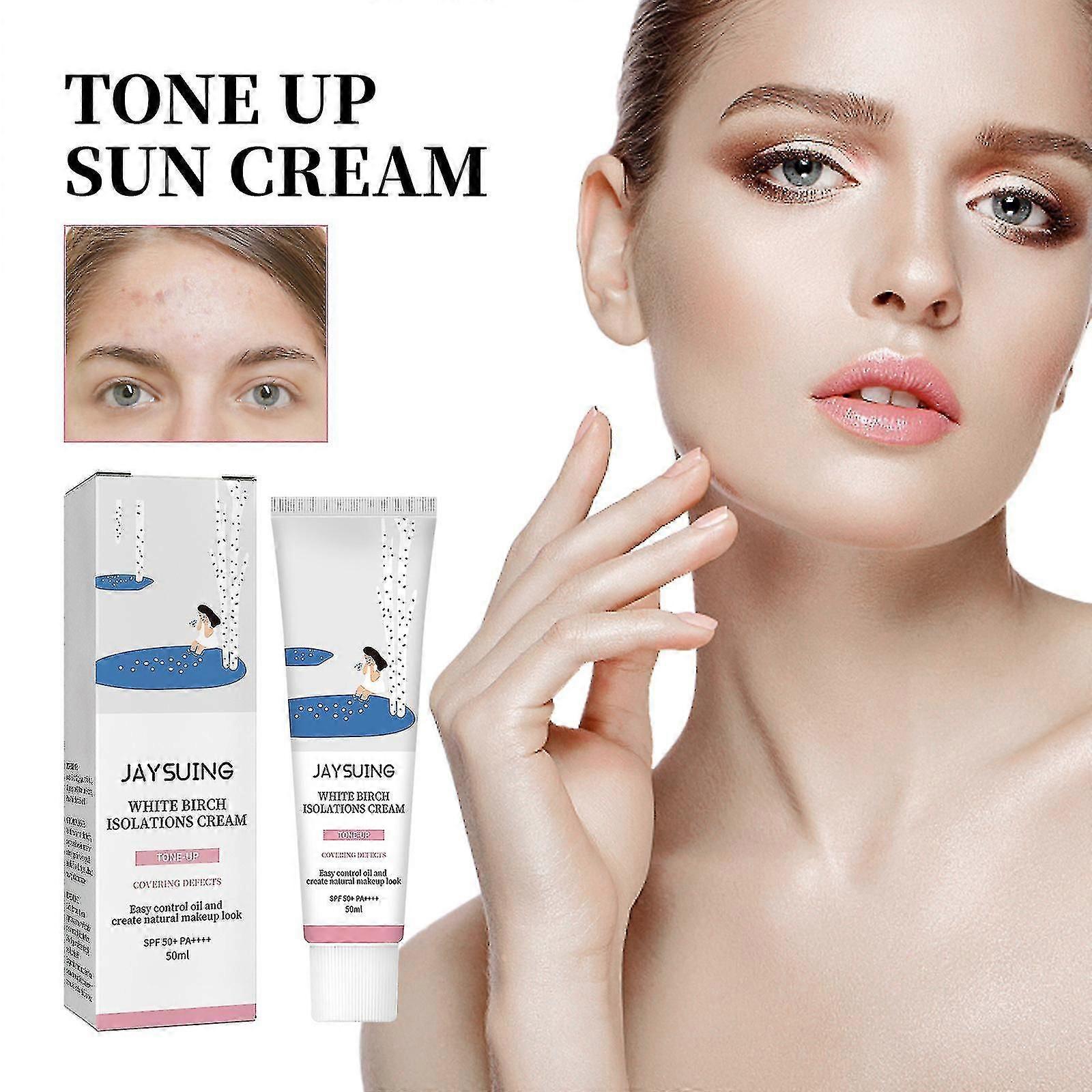 1pc Jaysuing Isolation Sunscreen Moisturizing Refreshing Concealer Summer Protection Uv Even Skin Tone Sunscreen
