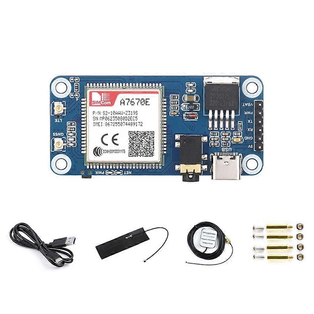 A7670E Expansion Board Cat1/GPRS/GNSS HAT Module Cat1 Networking