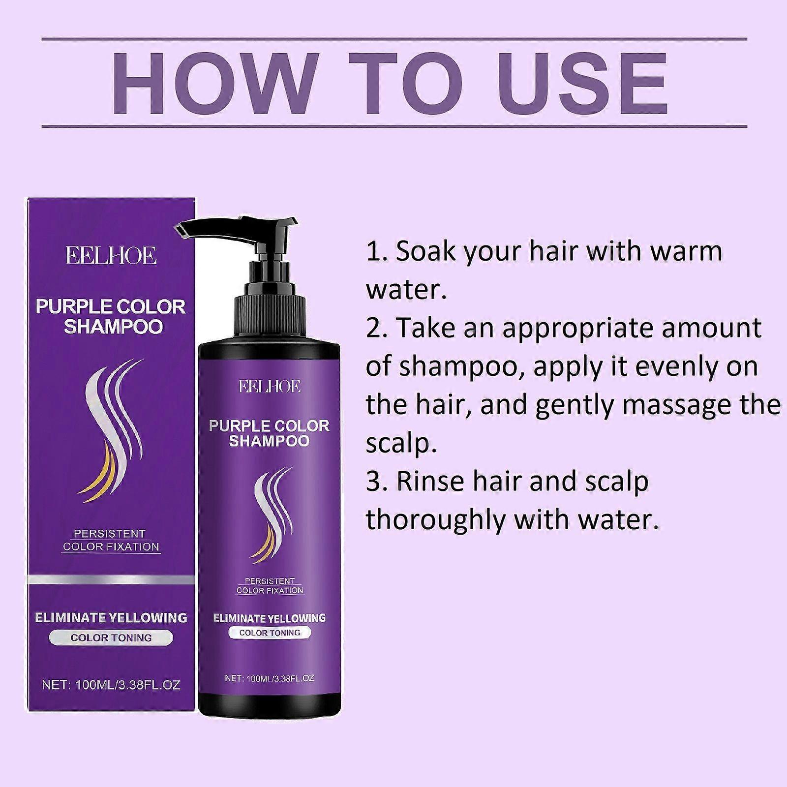 Purple Color Shampoo, Purple Shampoo, Hydrating Repair and After Bleach