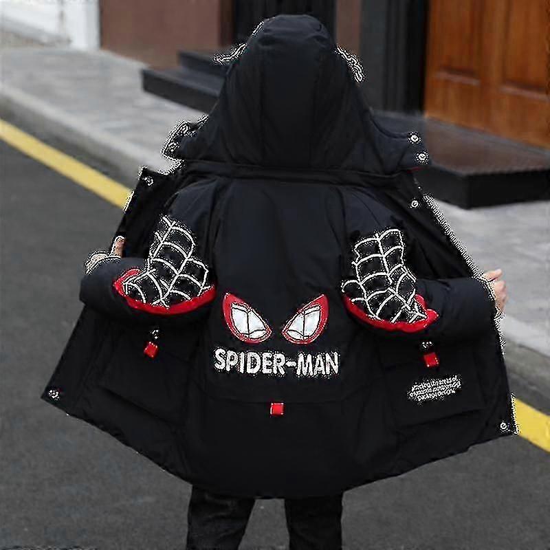 Νέο χειμερινό ζεστό παλτό Spider-Man με κουκούλα για παιδιά τον χειμώνα 2022