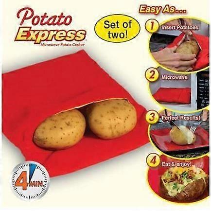 mikrobølgebagt kartoffelpose